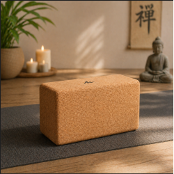 Brique de yoga en liège naturel